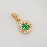 Dije Halo Circulo 0.95g / 1.5cm Oro Amarillo 18K