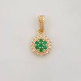 Dije Halo Circulo 0.95g / 1.5cm Oro Amarillo 18K