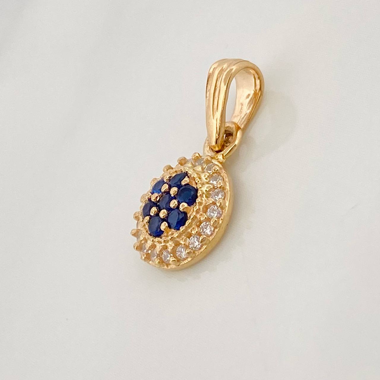 Dije Halo Circulo 0.9g / 1.6cm Oro Amarillo 18K