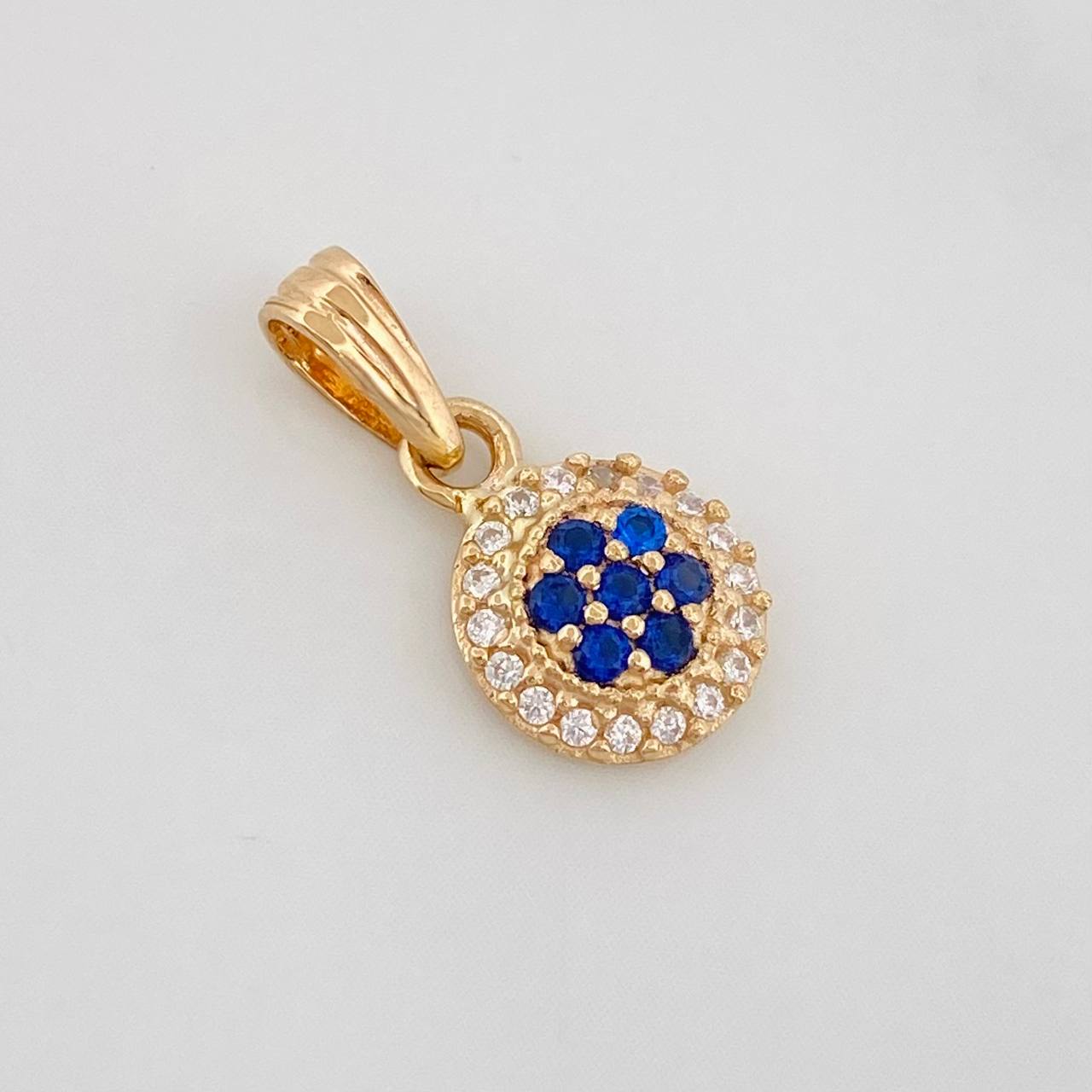 Dije Halo Circulo 0.9g / 1.6cm Oro Amarillo 18K
