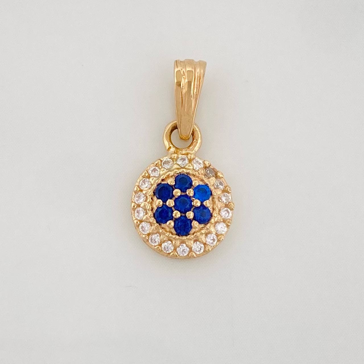 Dije Halo Circulo 0.9g / 1.6cm Oro Amarillo 18K
