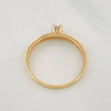 Anillo Solitario 1.75g / T7 1/2 Oro Amarillo 18K