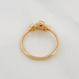 Anillo Circulos 1.65g / T6 Oro Amarillo 18K