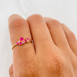 Anillo Circulos 1.65g / T6 Oro Amarillo 18K