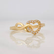 Anillo Corazón Infinito 1.75g / T6 1/4 Oro Amarillo 18K