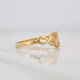 Anillo Corazón Infinito 1.75g / T6 1/4 Oro Amarillo 18K