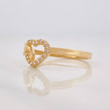 Anillo Corazón Infinito 1.75g / T6 1/4 Oro Amarillo 18K