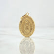 Dije Virgen Guadalupe  1.4gr / 2.6cm / Troquelado Mate Oro Amarillo 18K ©