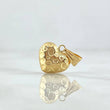Dije Corazón Tallado 0.9gr / 1.8cm / Troquelado Relieve Oro Amarillo 18K