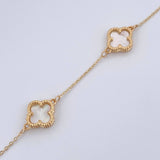 Pulso Aro Seguido Trebol 4.1gr / 18cm / Nac.Esp. Oro 18K $