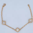 Pulso Aro Seguido Trebol 4.8gr / 18cm / Nac.Esp. Oro 18K $