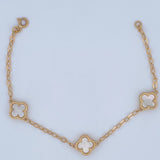 Pulso Aro Seguido Trebol 4.8gr / 18cm / Nac.Esp. Oro 18K $