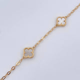 Pulso Aro Seguido Trebol 4.8gr / 18cm / Nac.Esp. Oro 18K $