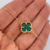Pulso Aro Seguido Trebol 3.35gr / 18.5cm / Nac.Esp. Oro 18K $