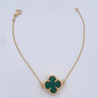 Pulso Aro Seguido Trebol 3.45gr / 19cm / Nac.Esp. Oro 18K $