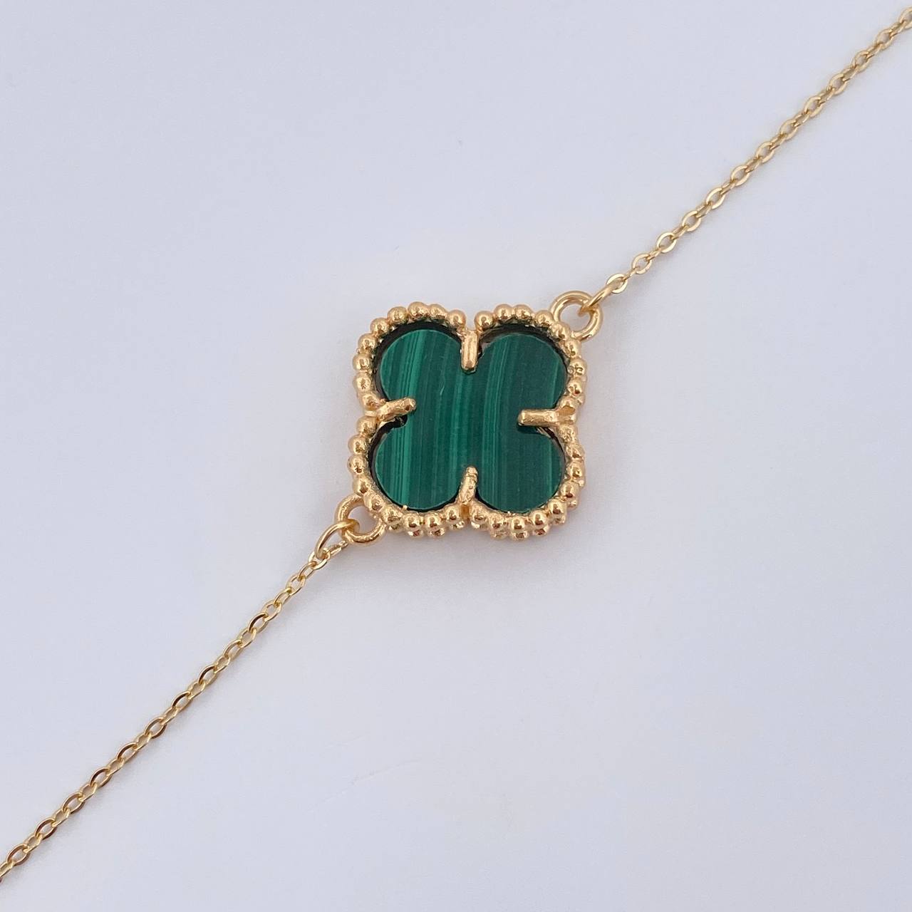 Pulso Aro Seguido Trebol 3.45gr / 19cm / Nac.Esp. Oro 18K $