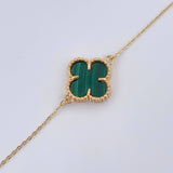 Pulso Aro Seguido Trebol 3.35gr / 18.5cm / Nac.Esp. Oro 18K $