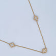 Cadena Aro Seguido Trebol 6.15gr / 50cm / Nac.Esp. Oro 18K $