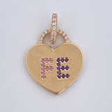 Dije Corazon Fe 2.4gr / 2.5cm / Oro 18K $