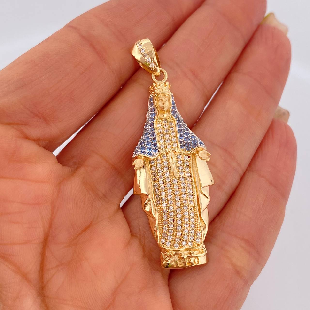 Dije Virgen Milagrosa 7.5gr / 5cm / Oro 18K $