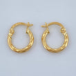 Candongas Mary 0.85gr / 1.3cm / Oro Amarillo 18K &