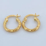 Candongas Mary 0.85gr / 1.3cm / Oro Amarillo 18K &