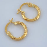 Candongas Mary 0.85gr / 1.3cm / Oro Amarillo 18K &