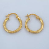 Candongas Deis 1.1gr / 1.8cm / Oro Amarillo 18K &