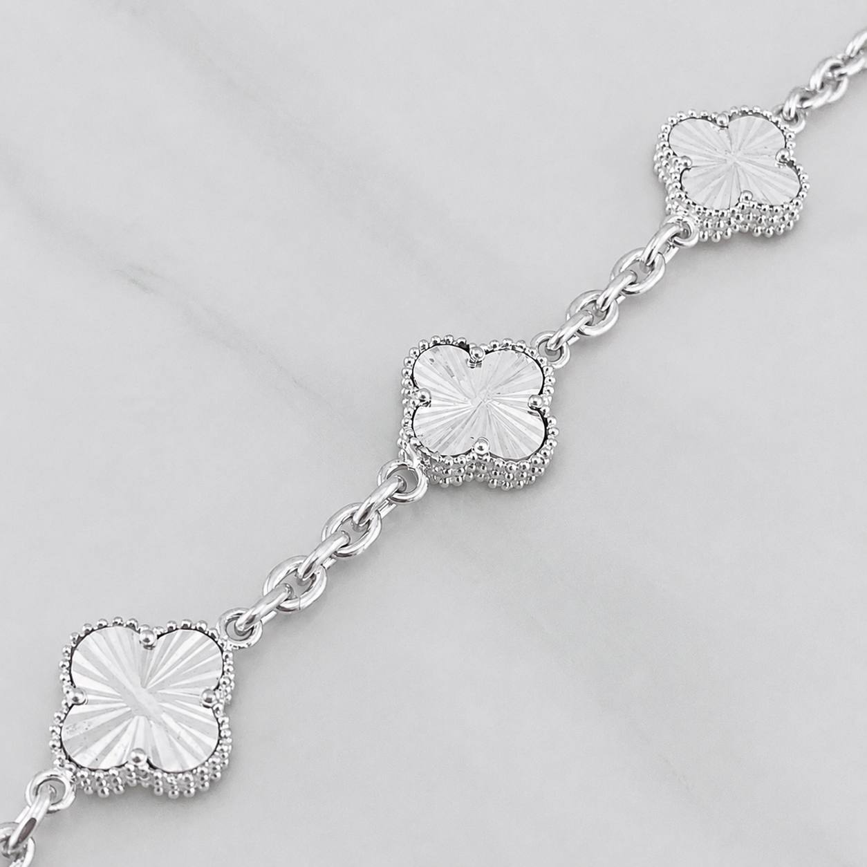 Pulso Trebol Aro Seguido 17.2g / 20.5cm / 3.5mm Plata 925