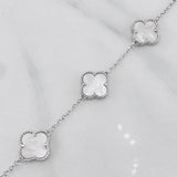 Pulso Modulable Trebol Aro Seguido 7.1g / 19cm - 20cm / 1.3mm Plata 925