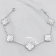 Pulso Modulable Trebol Aro Seguido 7.1g / 19cm - 20cm / 1.3mm Plata 925
