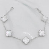 Pulso Modulable Trebol Aro Seguido 7.1g / 19cm - 20cm / 1.3mm Plata 925