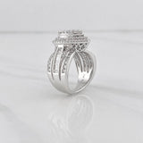 Anillo Gota Diamante 1.90qts 10.19g / T6 3/4 Oro Blanco 14K