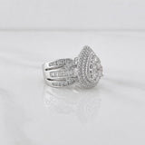Anillo Gota Diamante 1.90qts 10.19g / T6 3/4 Oro Blanco 14K