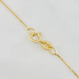 Set Cadena Veneciana + Dije Cruz / 1.45g / 40cm Oro Amarillo 18K