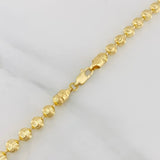 Cadena Militar Media Luna 13.4g / 47cm / 4mm Oro Amarillo 18K