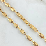 Cadena Rustica Intercalada 11.9gr / 65cm / Oro 18K