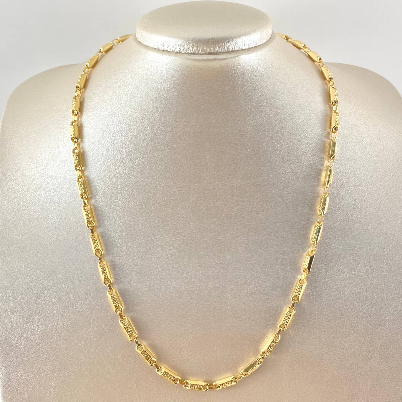 Cadena Rustica Tribal 16gr / 50cm / Oro 18K