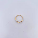 Anillo Corazon Doble 1.3gr / T4 3/4 / Liso Oro Amarillo 18K &