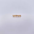 Anillo Hojas 1.3gr / T6 1/4 / Circones Blancos Oro Amarillo 18K &