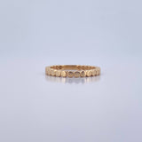 Anillo Argolla Circulos 2.7gr / T7 / Liso Oro Amarillo 18K &