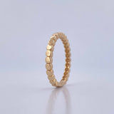 Anillo Argolla Circulos 2.7gr / T7 / Liso Oro Amarillo 18K &
