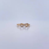 Anillo Infinito 2.1gr / T5 / Circones Blancos Oro Amarillo 18K &