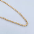 Cadena Militar 19.4gr / 61.5cm / 3mm Bola Diamantada Oro Amarillo 18K $