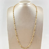 Cadena Rustica Intercalada 11.9gr / 65cm / Oro 18K