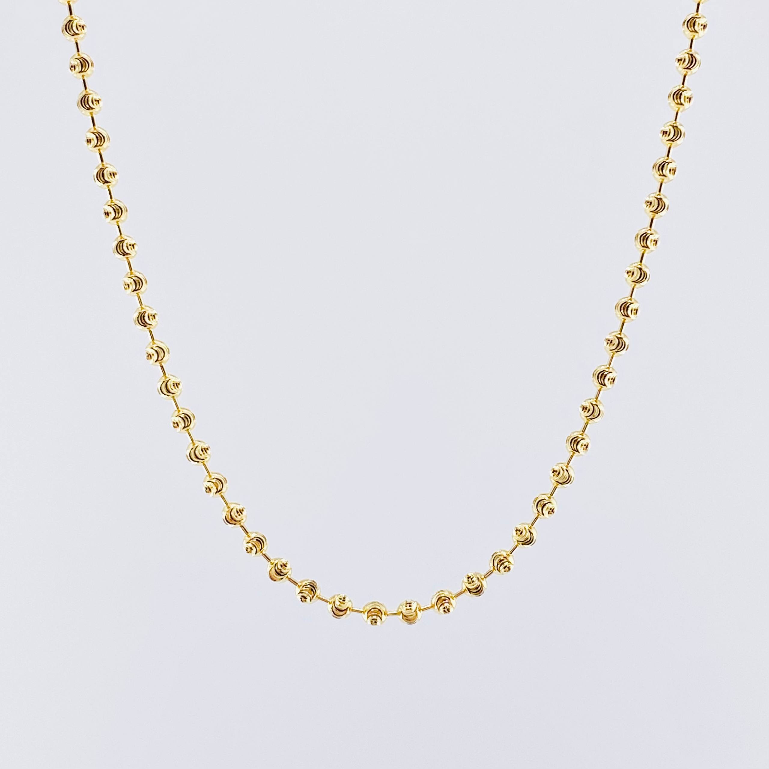 Cadena Militar Media Luna 11.9gr / 60cm / 3mm Oro Amarillo Nac.Esp. 18K *