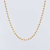 Cadena Militar Media Luna 10.35gr / 60cm / 3mm Oro Amarillo Nac.Esp. 18K ©