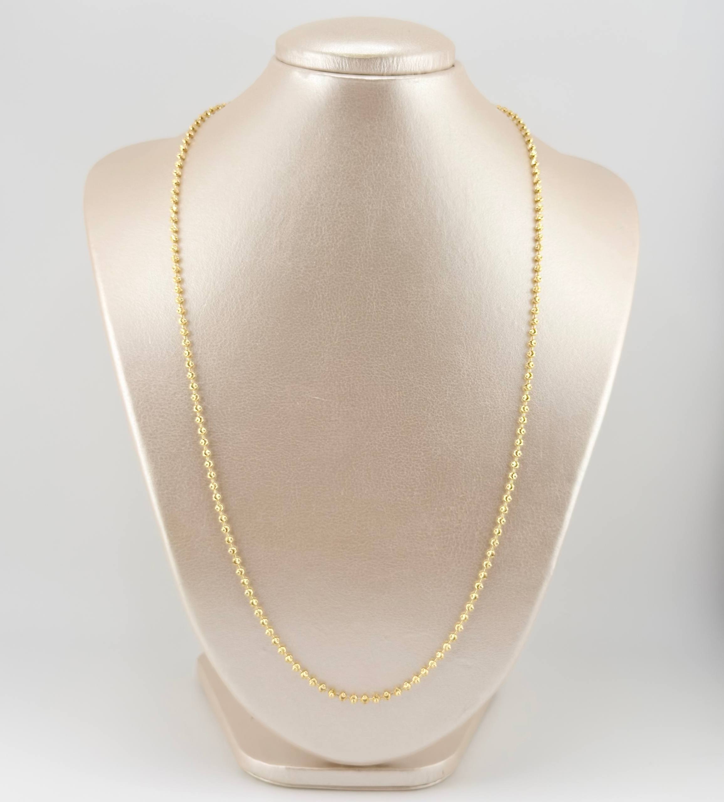 Cadena Militar Media Luna 10.35gr / 60cm / 3mm Oro Amarillo Nac.Esp. 18K ©