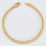 Pulso Cubano Monaco 8.6gr / 21cm / 4.8mm Oro Amarillo +4 18K *