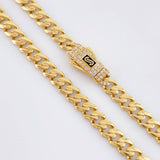 Pulso Cubano Monaco 10.5gr / 21cm / 6.9mm Oro Amarillo +4 18K